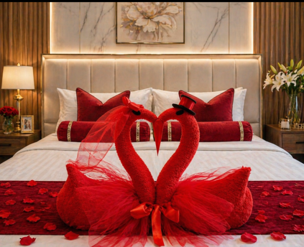 🦢 Handuk Swan Premium – Wedding Decoration